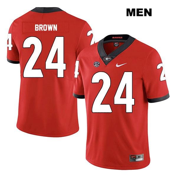 Georgia Bulldogs Men's Matthew Brown #24 NCAA Legend Authentic Red Nike Stitched College Football Jersey FWR0756SR